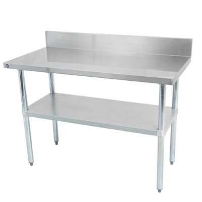 Table de travail 24 x 60 en s / s avec dado Thorinox