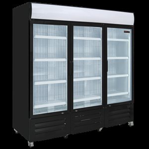 Congélateur 3 portes vitrées
