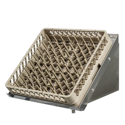 Tablette a vaisselle murale en s / s drain a droite22 x42