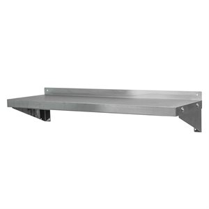 Tablette murale en acier inoxidable 16 x84