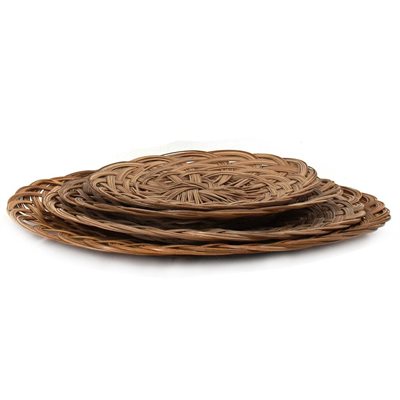 Panier en osier rond 10" x 1"