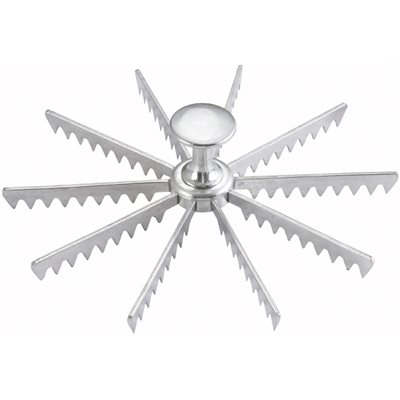 Separateur a tarte 10 pointes aluminium