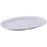 Assiette ovale 11 1 / 2 x8 po blanche