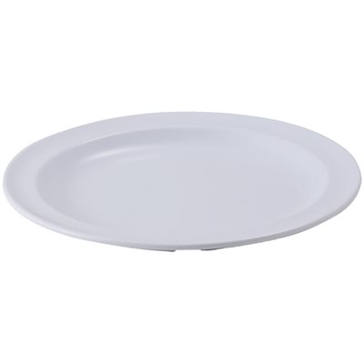 Assiette 9 po melamine blanche