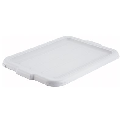 Couvert de plastique blanc pour bac