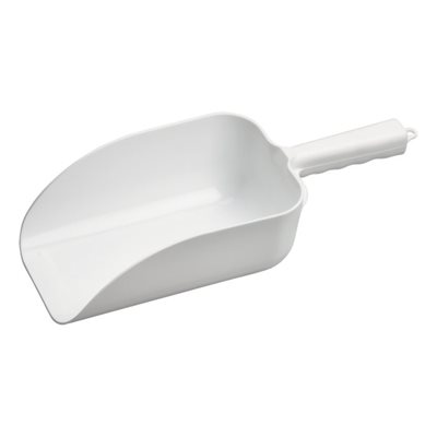 Main d'epicier 64 oz blanche en polypropylene