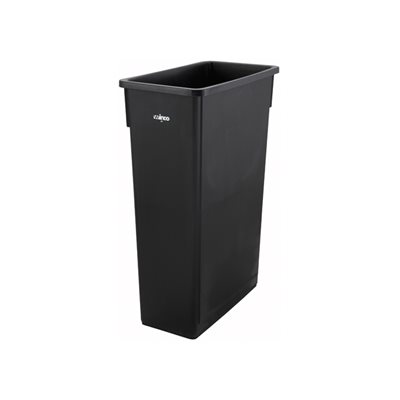 Poubelle 23 gallons noir rectangulaire 30 x20 x10