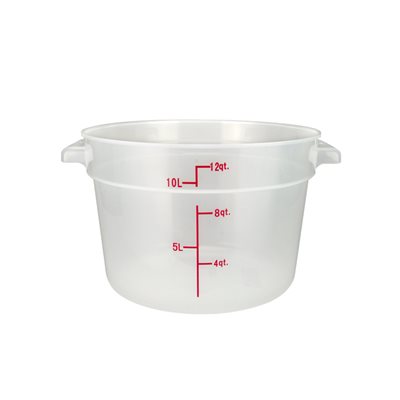 Recipient rond 12 ptes translucide