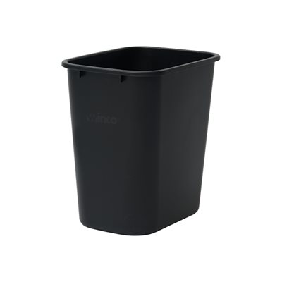 Poubelle rectangulaire noir 145 / 8x10 1 / 4 x15 h