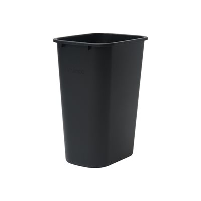 Poubelle rectangulaire noir 15 1 / 4x11 x19 5 / 8 h