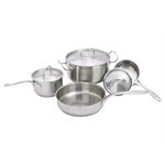 Ensemble de chaudron s / s et induction 1 / 2 / 5qt