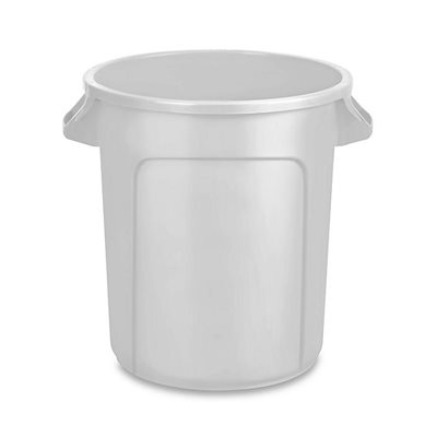 poubelle 20 gallons grise