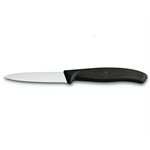 Couteau d'office dentelé noir 3 1 / 4 po lame6.7633