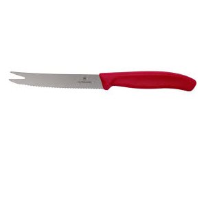 Couteau a Tomate manche rouge