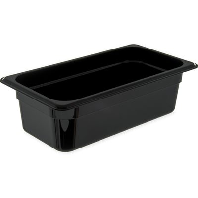 Recipient plastique 1 / 3 gr noir 4 po