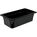 Recipient plastique 1 / 3 gr noir 4 po
