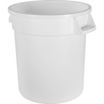 Poubelle  10 gallons  blanche