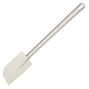 spatule blanche manche plastique10 po