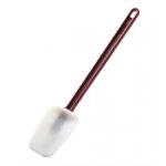 Spatule en silicone 16" forme arrondi manche rouge(marise)