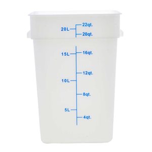 Contenant de storage carre 22 ptes polyethylene