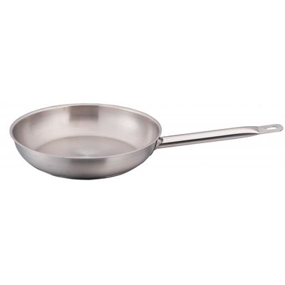 Poele a frire acier inox 12 po avec anse