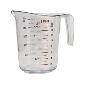 Tasse a mesurer 500ml / 1pint / 2tasses.
