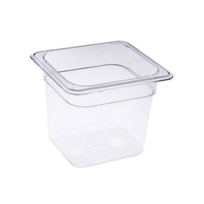 Récipient 1 / 6 gr 6 po plastique