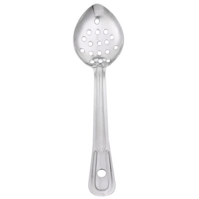 Cuillère de service perforée 18" inox