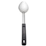 Cuillère de service perforée  manche en plastique15" inox