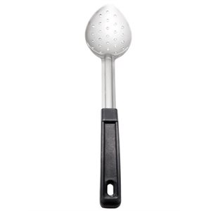 Cuillère de service perforée manche en plastique15" inox