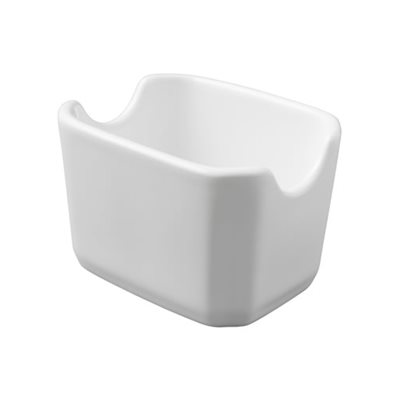 Porte sachet en céramique blanc