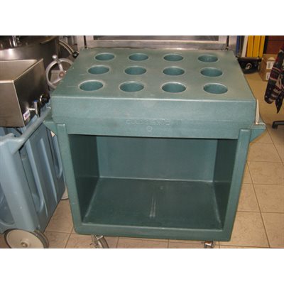 chariot à plateaux et ustensiles CAMBRO TDC2029 vert