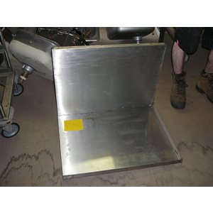Tablette avec dado 21 x28 inox