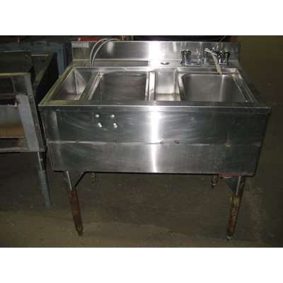 Evier de bar Bavette a droites / s 44 po