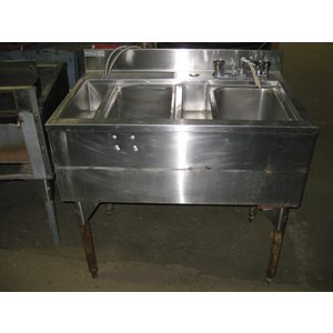 Evier de bar Bavette a droites / s 44 po