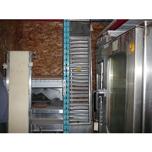 Convoyeur a rouleaux 14 po x192 po aluminium