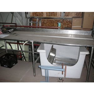 Table s / s avec sany clean 96 x30 x35