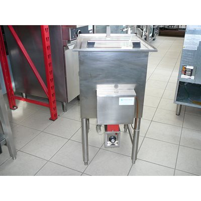 Steamer Hot dog Inox fab de plancher 240 v 18 x23 1 / 4 x35