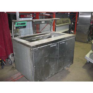 Table froide ERL 48 x32 dessus ouvert et pare haleine