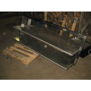 Passe plat 2 tablettes et contour 2 lampes 58 x28