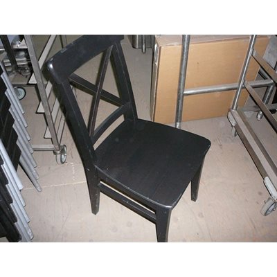 Chaise Ingolf en bois brun foncée