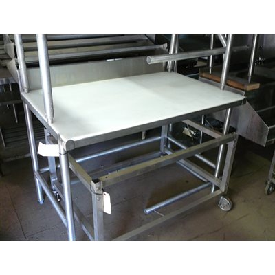 Table de travail boucherie dado soudédessus teflon48x30