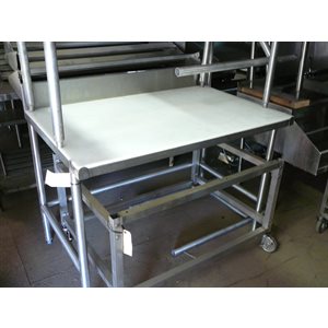 Table de travail boucherie dado soudédessus teflon48x30