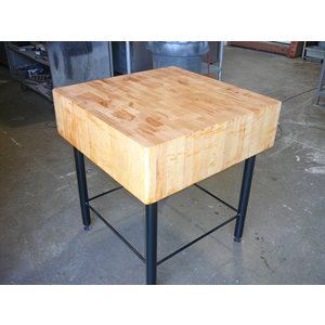 Block de boucher 30x30 base de métal noir